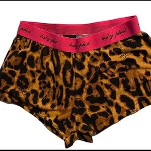 Baby Phat Animal Print  Sleeping Shorts size Large (Jr Size)